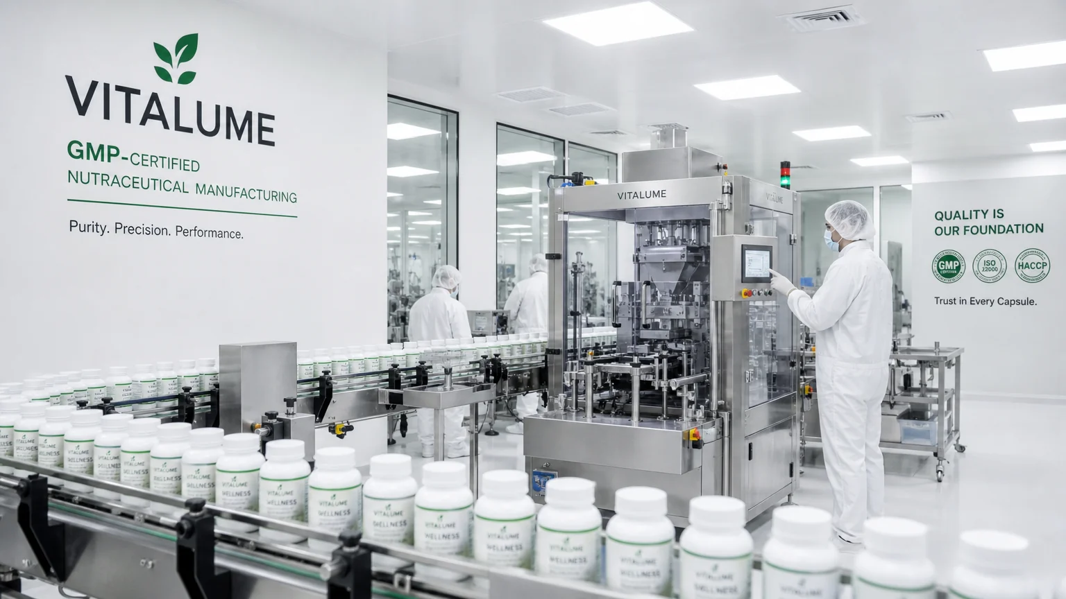 Supplement manufacturing at our partner facility